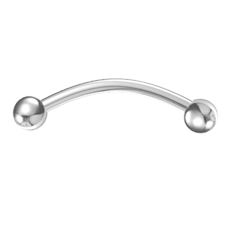 Curved Barbell Banana Bar ring