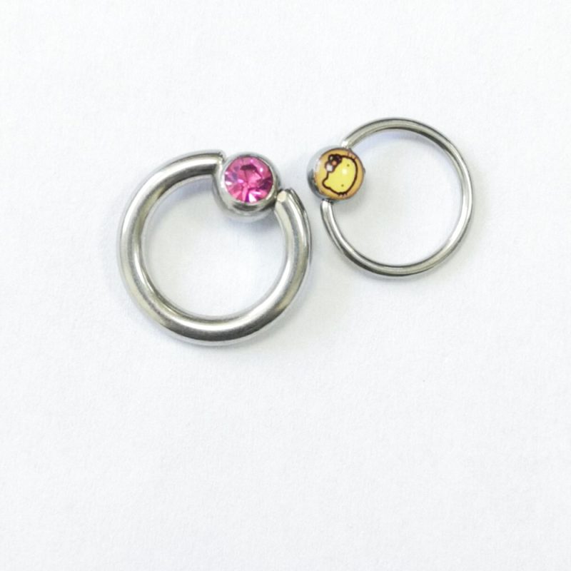 Gem Ball Captive Bead Ring