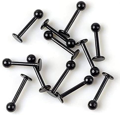 Black Thread Lip Studs